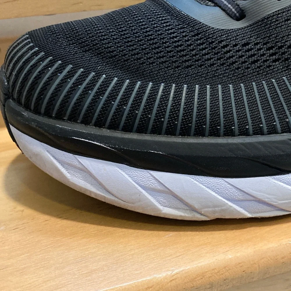 Hoka Bondi 7 Men's Black and White Road Running Shoes Size 13 - Picture 5 of 15